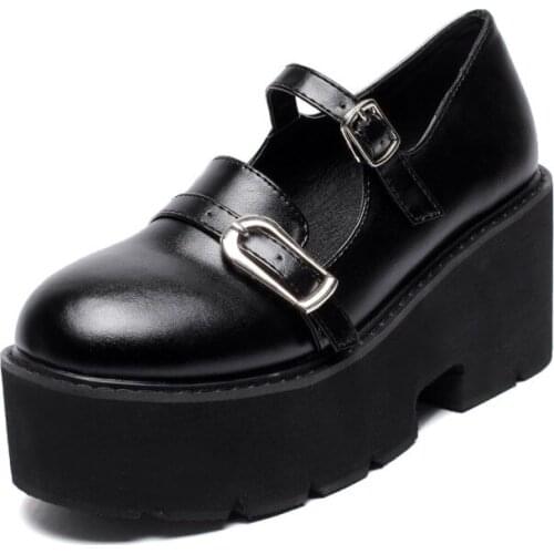 Luxury designer shoes mary jane platform shoes High Heels ankle strap heels Casual Shoes ladies low heel chunky shoes LJA960-1
