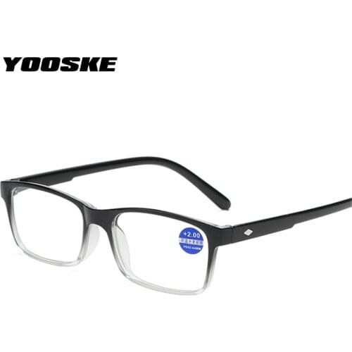 YOOSKE Classic Reading Glasses Women Men Anti-blue light Eyeglasses Vintage Presbyopia Glasses Hyperopia Eyewear +1.0 1.5 2.0