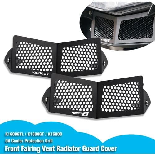 For BMW K1600GT K1600GTL K1600 GT Oil Cooler Protection Grill Front Fairing Vent Radiator Guard Cover Motorcycle K1600B K1600GTL