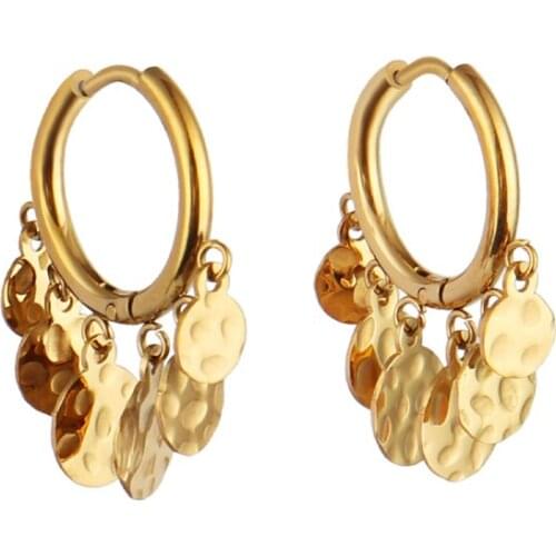 Hoop Earrings Stainless Steel Earrings For Women Earings Geometric Earings Circle Earrings Drop Earrings Charm Earring Jewelry