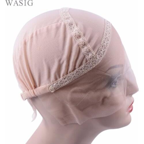 1 Pc Blonde Color Lace Front Wig Cap for Making Wigs with Adjustable Strap Glueless Weaving Cap Wig Caps