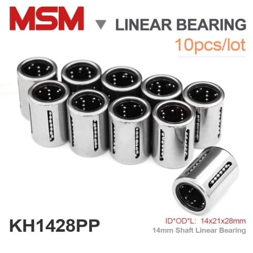 10pcs 14mm Linear Bearing KH1428PP Pressing Bush Compact Thin Wall Shaft Bushing 14x21x28mm Slide Motion Guide CNC Parts