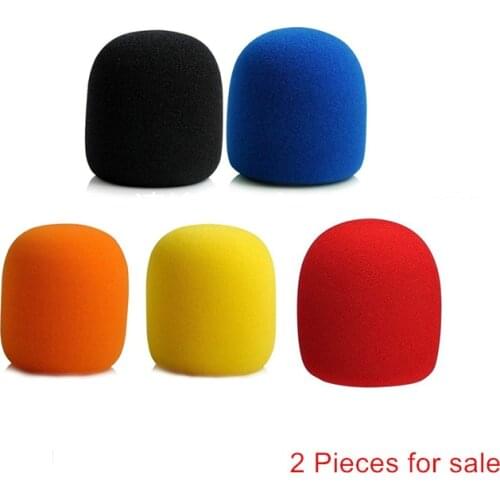 2pcs/lot New Microphone Sponge Cover Replacement Accessories for Karaoke Handheld Mic Protection Dustproof Wholesale