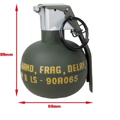 2PCS Nylon Dummy M-67 EG Frag Gren Model Plastic No hole Dummy Model for cosplay