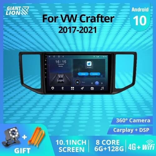 2DIN Android10.0 Car Radio For Volkswagen Crafter 2017-2021 GPS Navigation Stereo Receiver Auto Radio DSP Car Receiver Car Audio