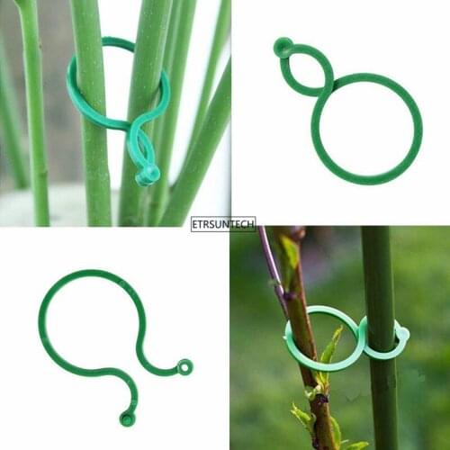 400pcs Plant Support Clips Garden Clips Flower Orchid Stem Clips for Vine Suppor Plant Grafting Stakes Connector Clip