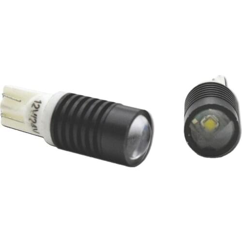 2pcs 10W T10 LED W5W Car LED Lamp 12-24V Bulbs With Projector Lens For car Interior Packing Car Styling Auto clearance lights