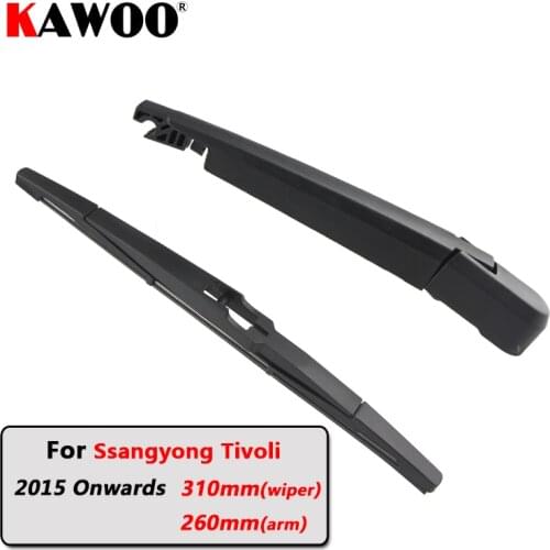 KAWOO Car Rear Wiper Blades Back Window Wipers Arm For Ssangyong Tivoli Hatchback (2015 Onwards) 310mm Auto Windscreen Blade