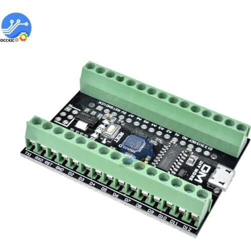 CH340 2 in 1 USB Driver Terminal Adapter Atmega328P Nano 3.0 V3.0 Micro Controller Module For Arduino Expansion Board
