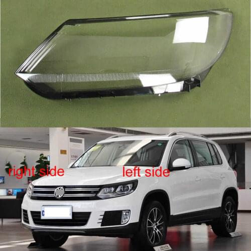 For VW Volkswagen Tiguan 2013 2014 2015 2016 2017 Front Headlamp Cover Transparent Lampshade Headlight Shell Mask