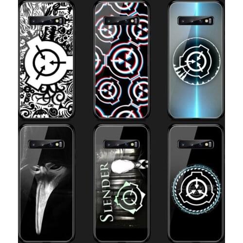 SCP Foundation Phone Case Tempered Glass For Samsung S20 Plus S7 S8 S9 S10E Plus Note 8 9 10 Plus A7 2018