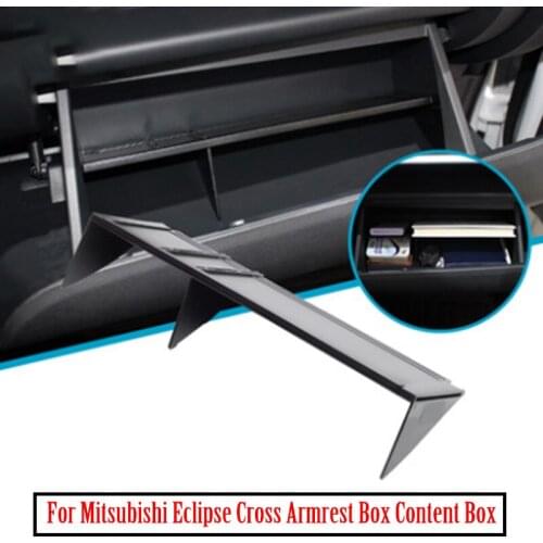 For Mitsubishi Eclipse Cross Car Co-pilot Glove Organizer Storage Box Partition Glove Box To Tidy Up The Separated Accessories