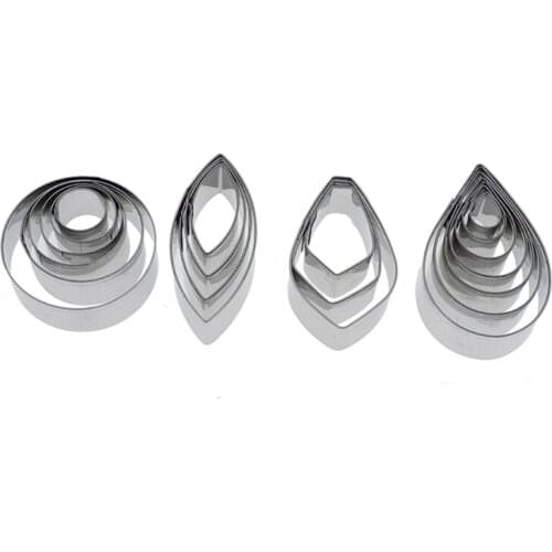 Mold for Jewlery Pendant Drop Round Clay Cutter Tiny Circle Metal Kit 20pcs Round Biscuit Cookie Cutter Set Metal Stamps