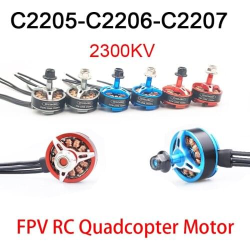 JDHMBD 2205 2206 2207 2300KV 2400KV Motor CW CCW for FPV RACER Quadcopter Kvadrokopter RC Drone Aircraft Brushless Multicopter