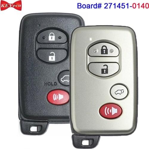 KEYECU for Toyota Highlander RAV4 Sequoia Smart Keyless Remote Key Fob 271451-0140 HYQ14AAB 89904-48110