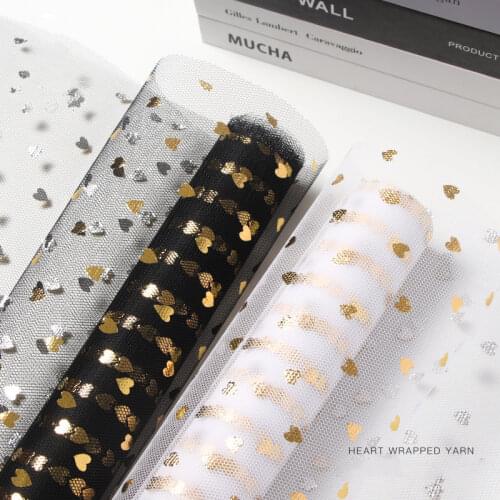 Korean Flower Wrapping Yarn Mesh Rose Bouquet Flower Shop Package Material Floral Art Arrangement Materials 5 YARD