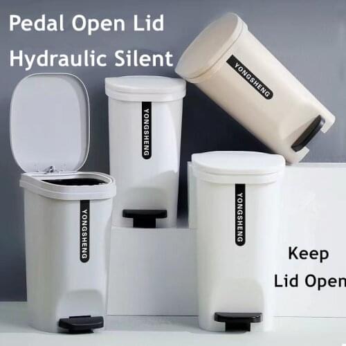 Creative Household Trash Can Pedal Sensor Storage Bin Kitchen Bathroom Living Room With Lid Trash Can Home Accessories