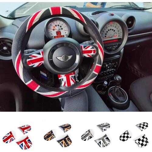 Steering Wheel Control Button Cover Sticker For MINI Cooper R55 R56 R57 R58 R59 R60 Panel Button Switch Trim Accessories Parts