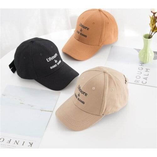 Autumn Unisex Cotton baseball cap Letter embroidery adjustable Leisure Sport Hip hop hat Snapbacks Gorros