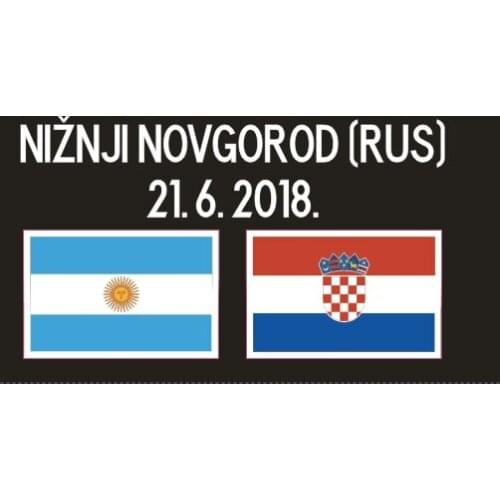 2018 Croatia Match Details Croatia Vs Argentina Game Soccer Patch