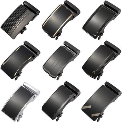 New Fashion Mens Business Alloy Automatic Buckle Unique Men Plaque Belt Buckles 3.5cm Ratchet Men Belts Apparel Accessories G5
