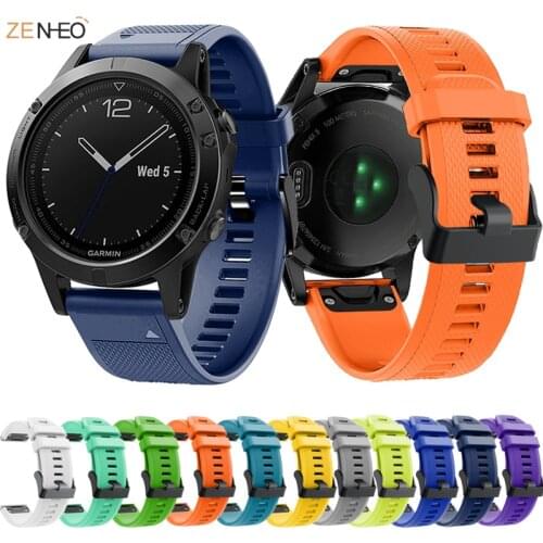 22mm Smart Watch Band Straps For Garmin Fenix 5 5 Plus 6 /6 Pro Forerunner 935 945 Quick Release Strap Silicone Bracelet