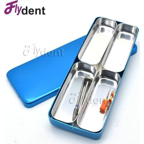 Dental Sterilizer metal Case endo Files Holder Box Autoclave Sterilizer Case Burs holder box For Oral Care Tools Colorful