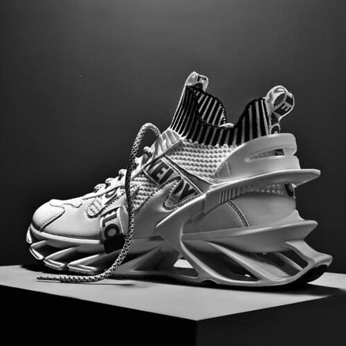 Outdoor Cushion Sock Sneakers Man Sport Shoes Mens White Sports Shoes Mens Running Sneakers Knit Trainers Tennis Boty GME-1501