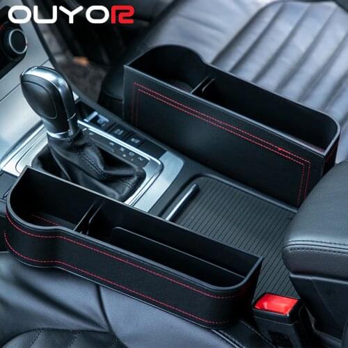 Universal Car Seat Gap Organizer PU Leather Pocket For Wallet Phone Slit Pocket Auto Car Storage Organizer Car Assessoires