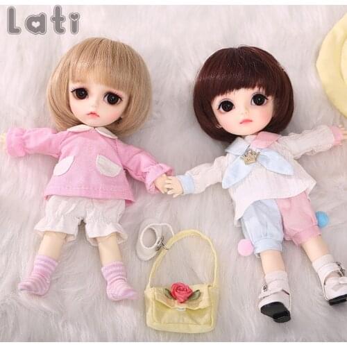 Lati Yellow Happy BJD Dolls 1/8 High Quality Cute Girl Toys For Children Baby Action Figure Best Xmas Gift