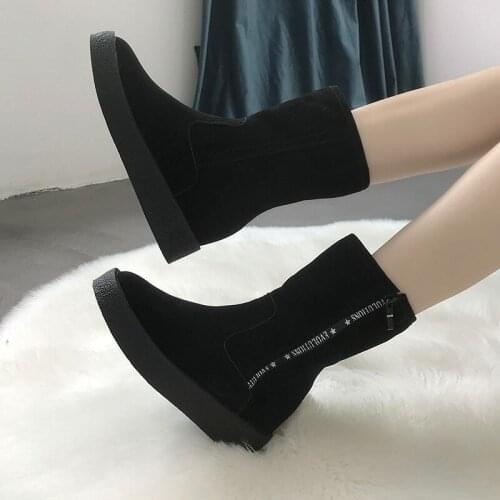 Women non-slip Boots Women Platform New Warm Plush Winter Women Snow Boots Fashion plus velvet Women Boots U11-50