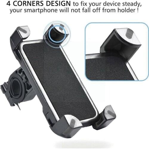 1PC Plastic Bicycle Handle Bar Mounted Phone Holder Navigation Bracket Stand Smartphone Cellphone Motorcycle Universal D4U5