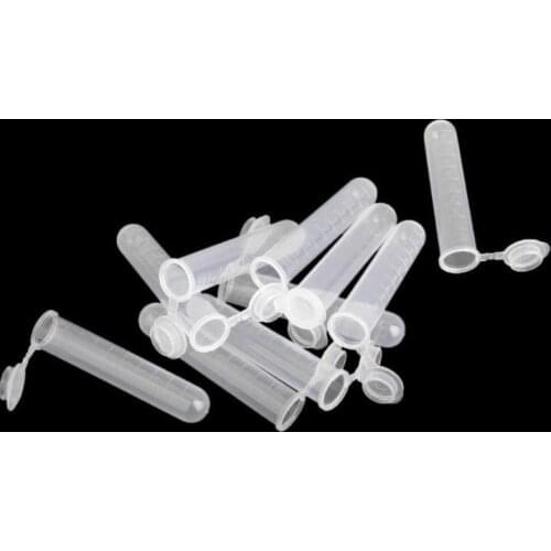 1000pcs 10ML Micro Centrifuge Tube Test Tubing Vial Clear Plastic Vials Container Snap Cap For Laboratory Sample Specimen SN