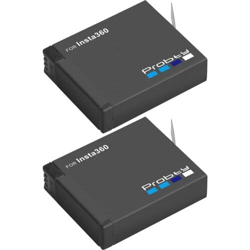 2 Pcs Insta360 ONE X Battery 3.8V 1400mAh 5.32Wh Li-ion Insta360 Panorama Camera Batteries Accessories