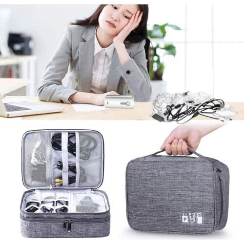 2020 Digital Accessories Storage Bag Mouse Data Cable Mobile Power Protecting Bag USB Drive Earphones Charger Finishing Box
