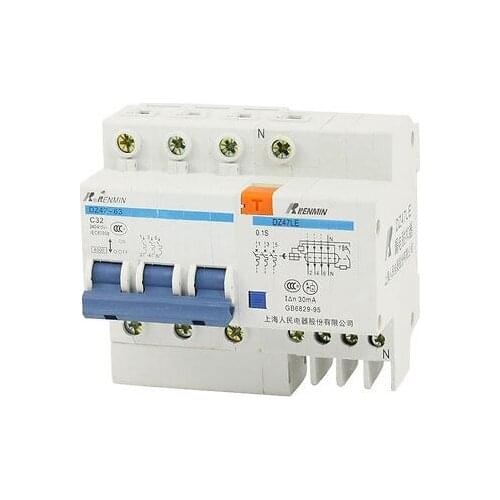 35mm DIN Rail 6000A Short Circuit Protector Breaker 3P 240V/415V 32A