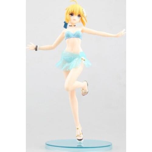 Anime Fate Stay night Fate/Extella Saber Arturia Pendragon Scale Painted PVC Action Figure Collectible Model Toys Doll 22cm