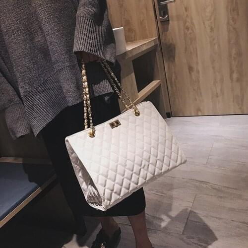 Brand Chain Large Leather Shoulder Bag Women Travel Bags Luxury Patent Handbags For Women Tote Designer 2021 New