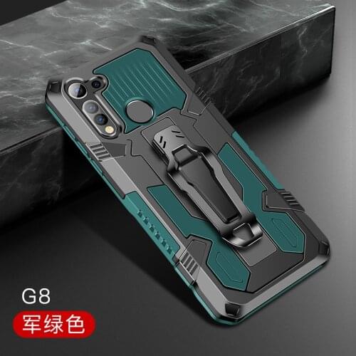 Armor Case For Motorola G8 Play G8 Plus Shockproof Belt Clip Holster Cover For Motorola Moto G8 Power Lite G8 Coque Funda