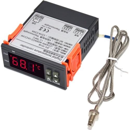ZFX-7016K 30A Digital Temperature Controller Intelligent High Accuracy Temp Control Thermostat for Freezer Fridge Hatching