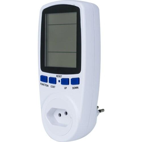 Digital LCD Power Meter Wattmeter Socket Wattage Kwh Energy Meter BR Measuring Outlet Power Analyzer