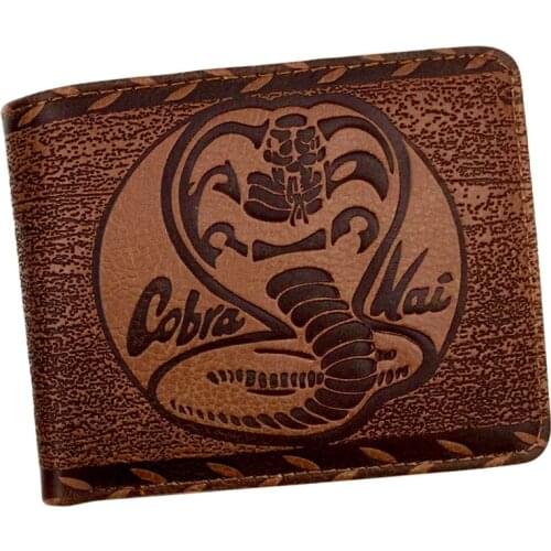 Cobra kai Vintage Men Wallet Leather Bifold 7 Credit Card Slot 1 ID Windows Card Holder