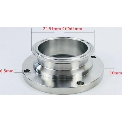 2"(51mm) OD64mm Tri-clamp Flange Stainless Steel 304