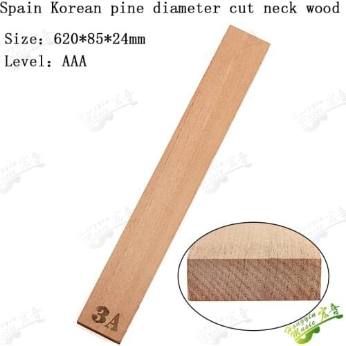 620*85*24mm Spain Korean pine diameter cut neck wood electric bass neck head and handle Guitar Accessories
