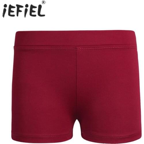 IEFiEL 4 Color Girls Boy-cut Low Rise Breathable Slim Cut Activewear Ballet Tutu Dance Shorts Workout Gym Dancer Class Practice