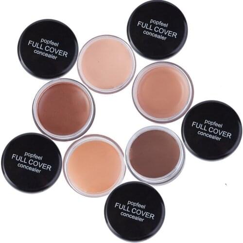 POPFEEL Professional facial makeup concealer cream foundation to easily cover facial imperfections 5 color options
