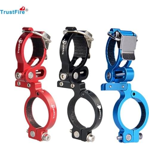 Bicycle Robust Alloy Lamp Bracket Bicycle Front Light Holder LED Torch Headlight Support Stand Quick Release Mount Trustfire
