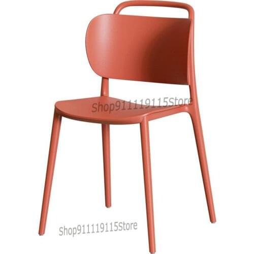 Nordic Ins Net Red Dining Chair Modern Simple Home Designer Back Chair Milk Tea Shop Outdoor Plastic Chair