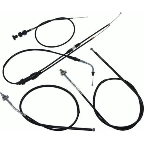 NEW PW50 Front brake cable + Rear brake cable + Throttle cable + Choke cable for Yamaha PW50 dirt bike motorcycle sets