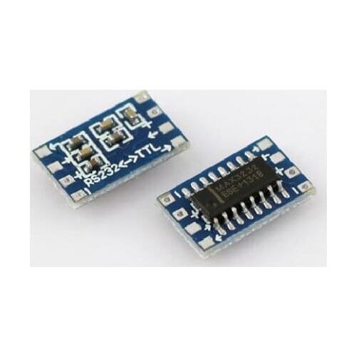 10pcs MCU mini RS232 MAX3232 to TTL Level Pinboard Converter Board